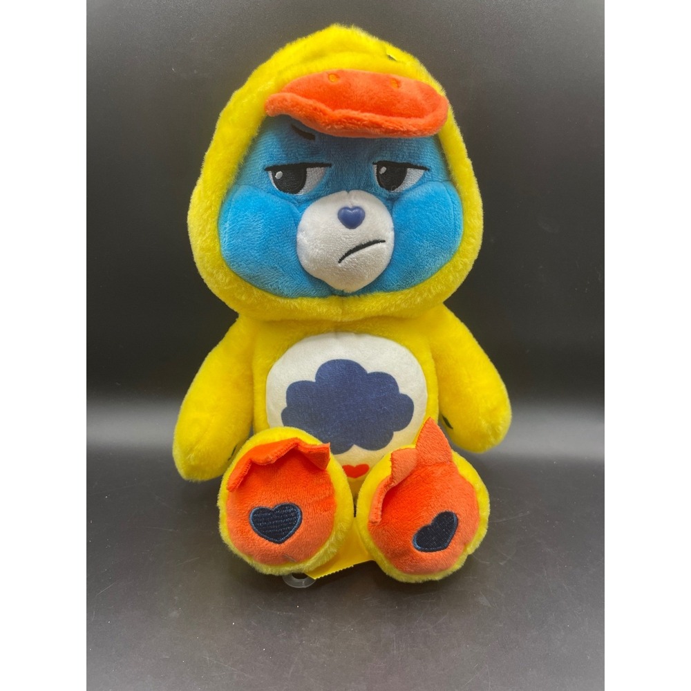 Care Bears Grumpy Bear Yellow Duck Costume Plush Basic Fun 2024 Blue Yellow 9"